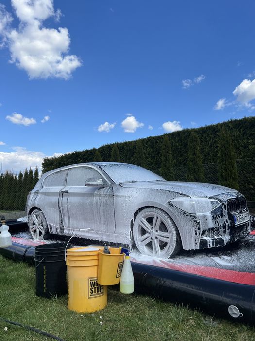 Mata do mycia samochodu 8x4m detailingowa dmuchana