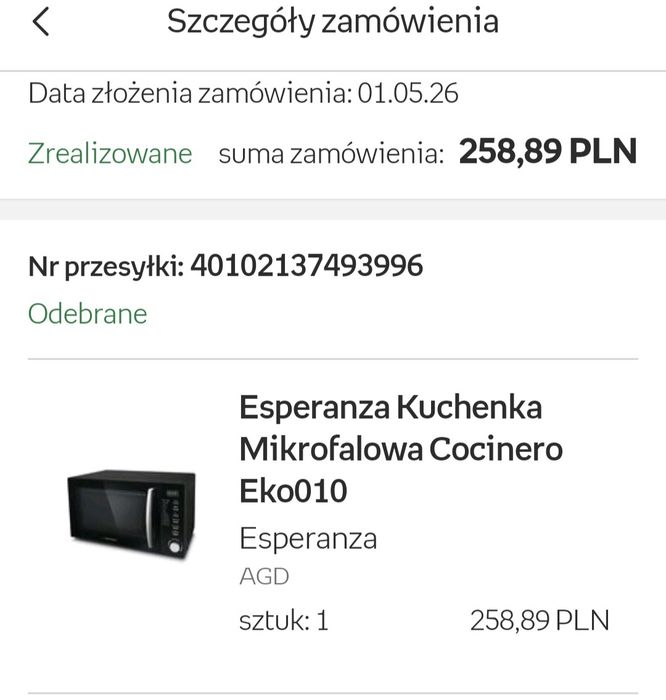 Mikrofalowka Esperanza