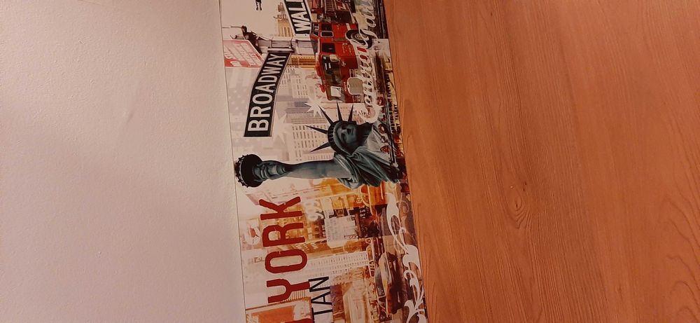 Tela 90x30com imagens new york