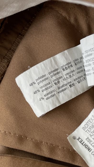 Базові брюки палаццо від zara р. xs s 7385/283/704