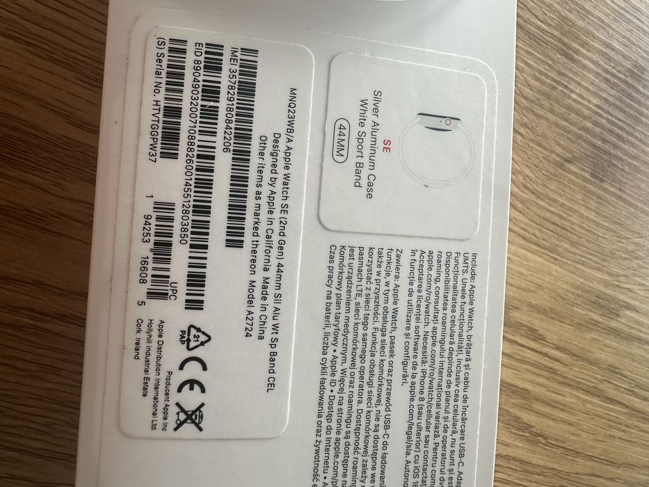 Apple Watch SE2, 81% baterii