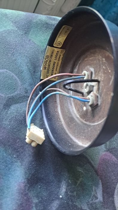 Piękna lampa z dwoma kloszami