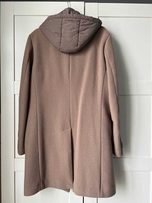 Шерстяное пальто от MANGO размер L есть нюанс