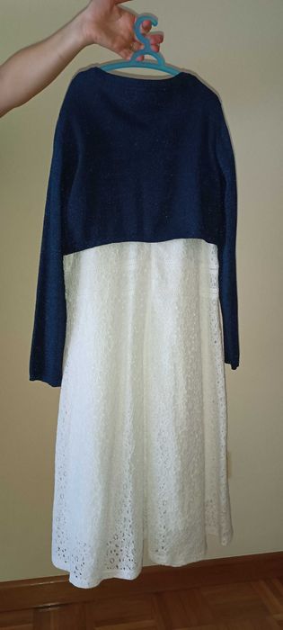 Conjunto "Vestido + Bolero" para menina em estado impecável!