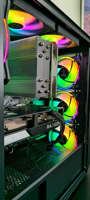 Komputer Gamingowy: RX 6650 XT 8GB/Ryzen 5 5500/SSD M.2/AM4/ARGB