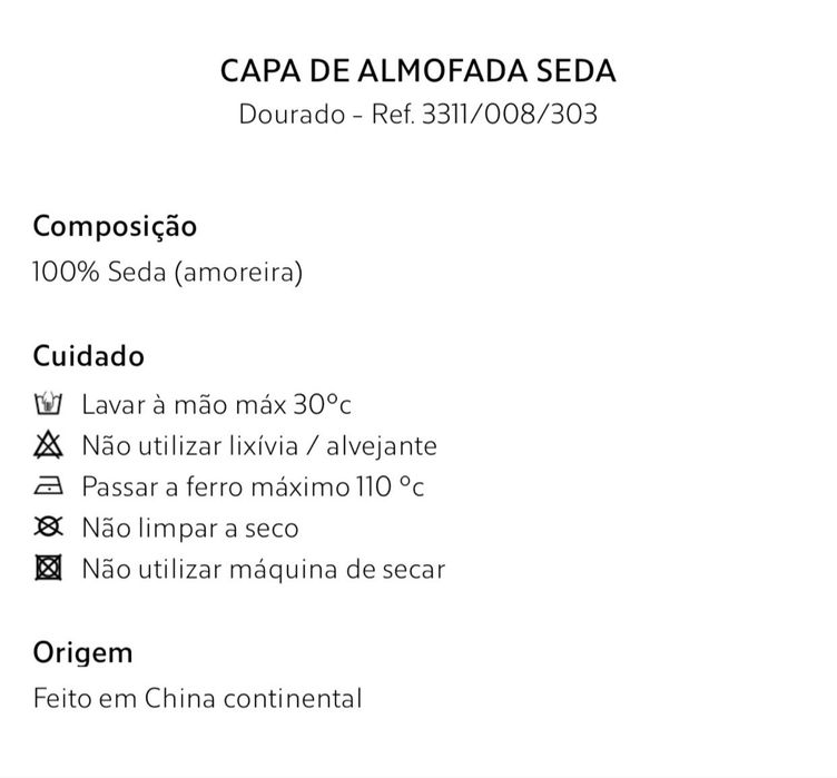 Capa De Almofada Seda Zara Home NOVO
