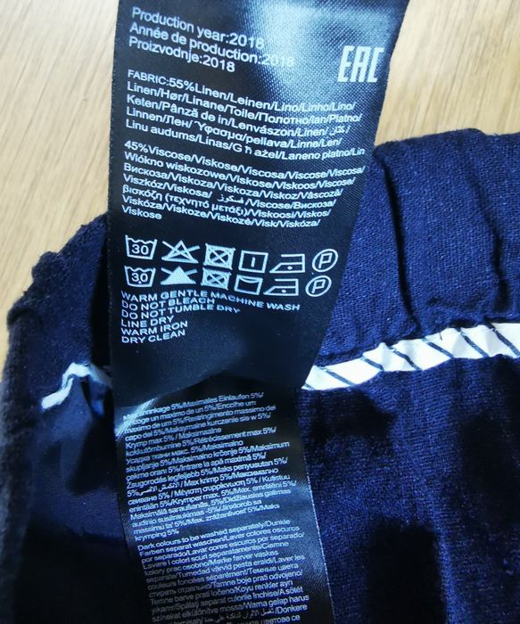 Vero moda spodenki damskie krótkie szorty lniane linen granatowe rozmiar S 36