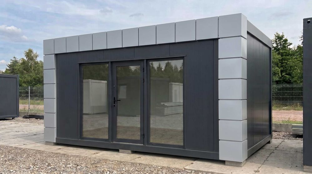KONTENER 6x3m PIR 100 mm Kontener usługowy | Pawilon handlowy | Kontener Socjalny | Kontener Mieszkalny | Salon Paznokci | Salon Fryzjerski | Biurowy