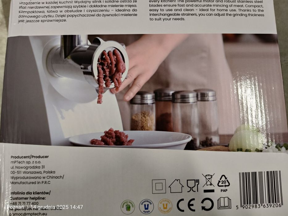 Huslog maszynka do mięsa nowa fabrycznie zapakowane