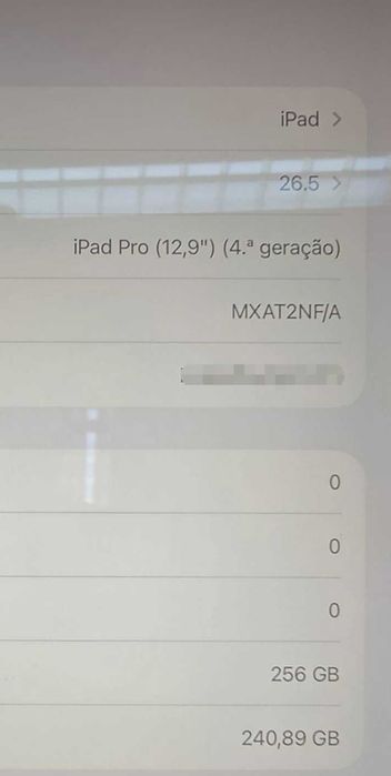 Apple iPad Pro 4GER! |12.9 (A2229)6 GB|128GB WI-FI