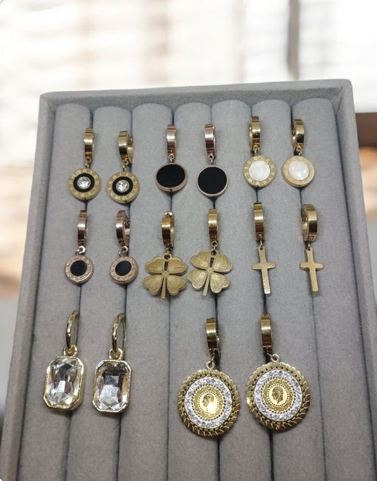 Сережки Xuping медзолото позолота/родій