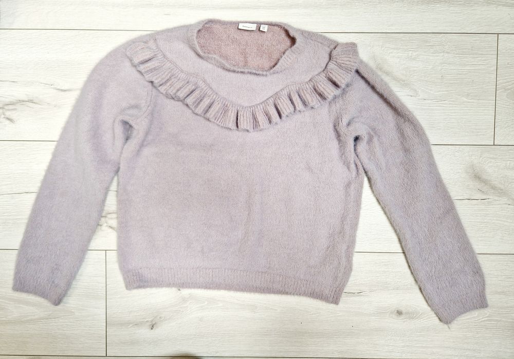 Fioletowy sweter miś Name It r 146 - 152