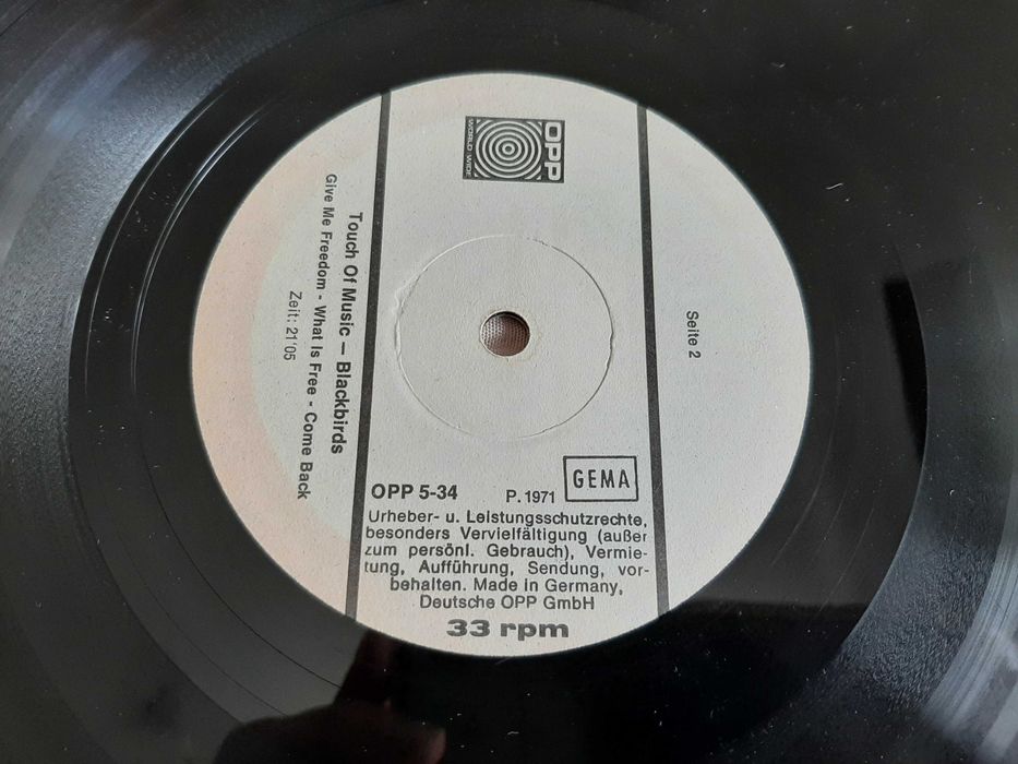 BlackBirds -Touch of Music - Germany - Vinil LP
