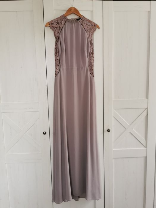 Długa sukienka z koronką XL
