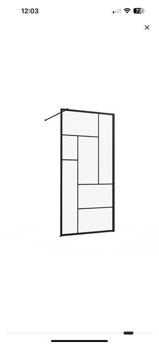 Painel Duche Sensea Studio 140x200 Preto