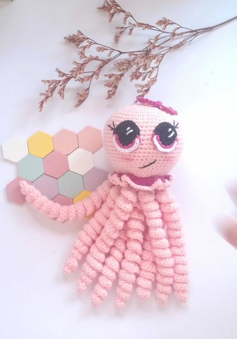Polvo neo natal amigurumi