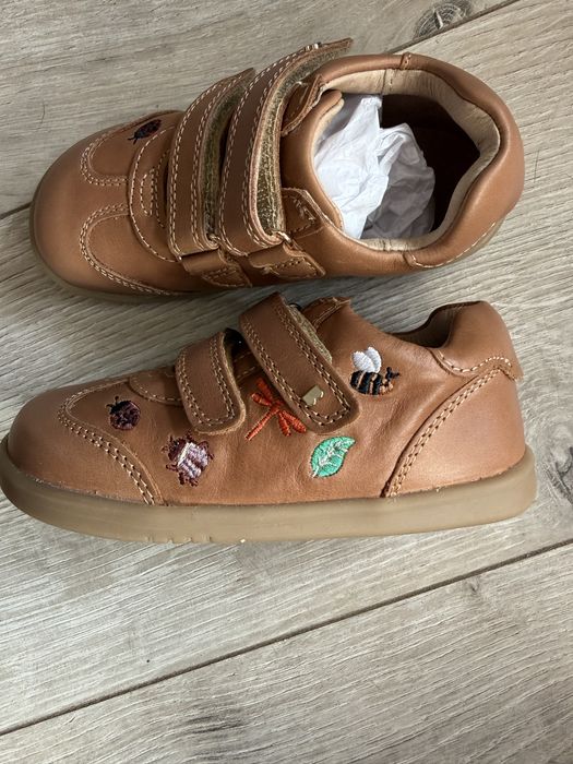 Buty Bobux Buggie I-Walk Leather Caramel rozmiar 24 haftowane skórzane