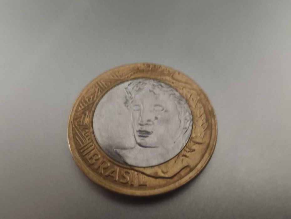 Moeda de um real Brasil Reverso TOTAL