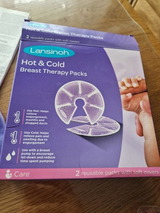 JAK NOWE Lansinoh kompresy żelowe okład na piersi ciepło zimno okłady