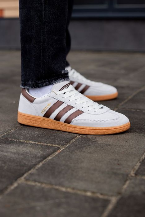 Кросівки Adidas Spezial Handball White/Brown premium