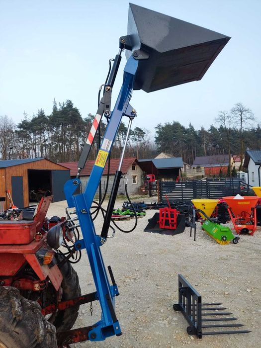 Nowy solidny  Ładowacz na tuz traktora traktorka podwójna hydraulika