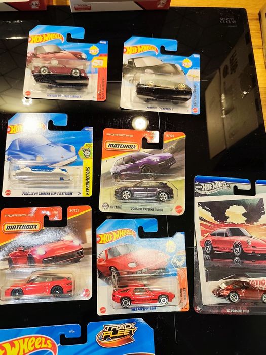Zestaw 14 resoraków hot wheels matchbox Porsche