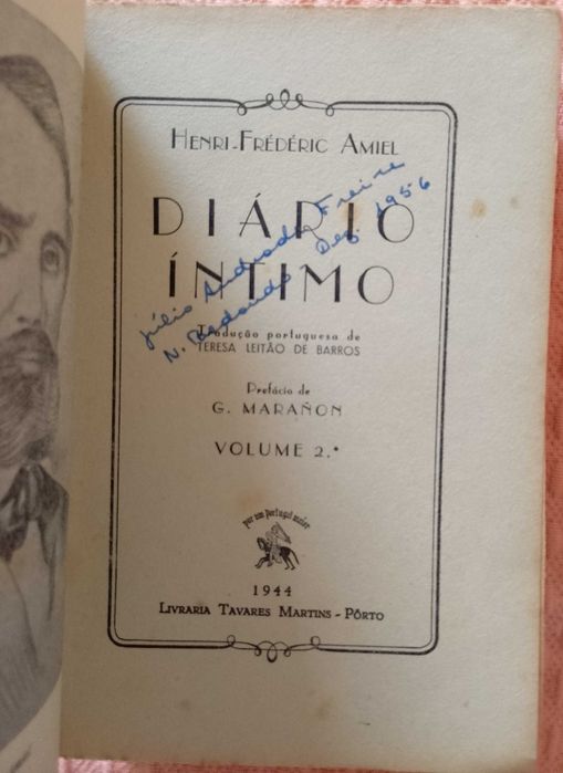 Diário íntimo, Henri-Frédéric Amiel (2 volumes)