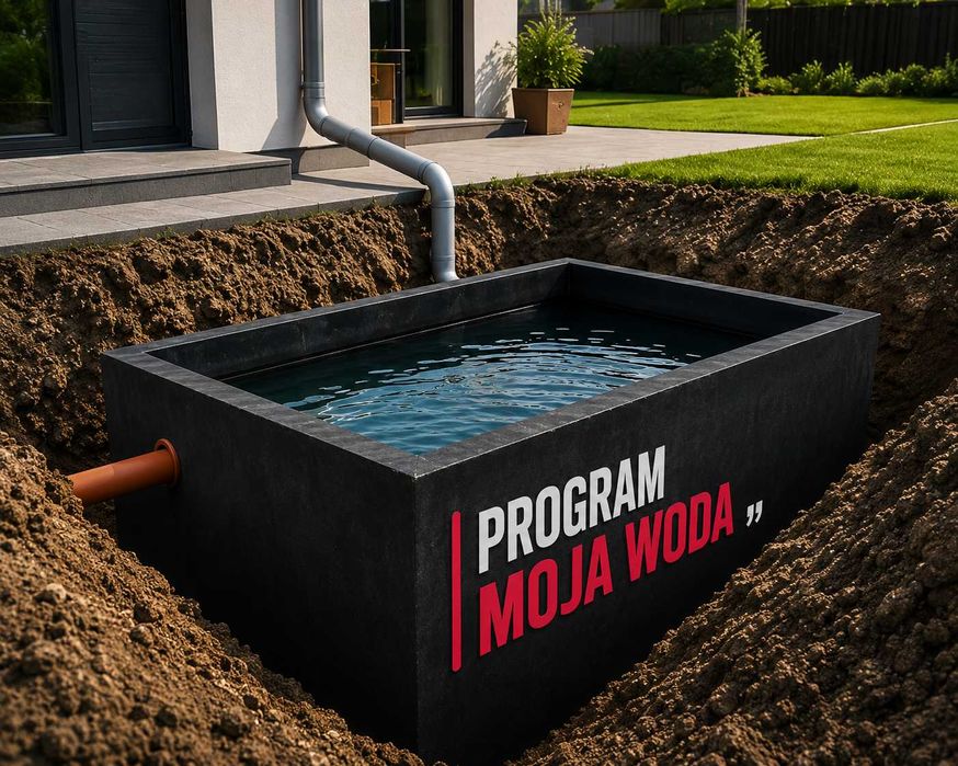 Betonowe Zbiorniki na Deszczówkę Szambo Szamba Program Moja Woda