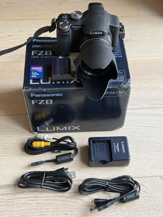 （中古）Panasonic FP8 ブラック Panasonic Lumix DMC-FZ8 (7.2Mpix, 12x zoom) Bielawa • OLX.pl