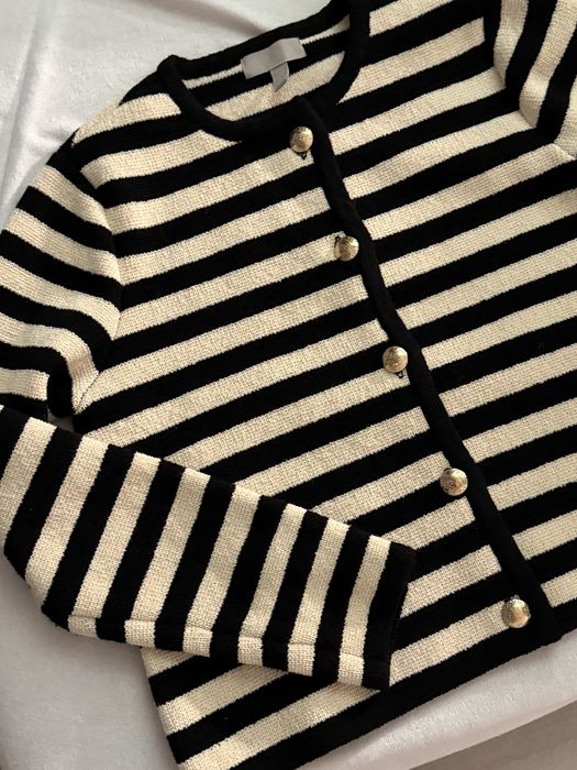кардиган H&M old money S  в полоску