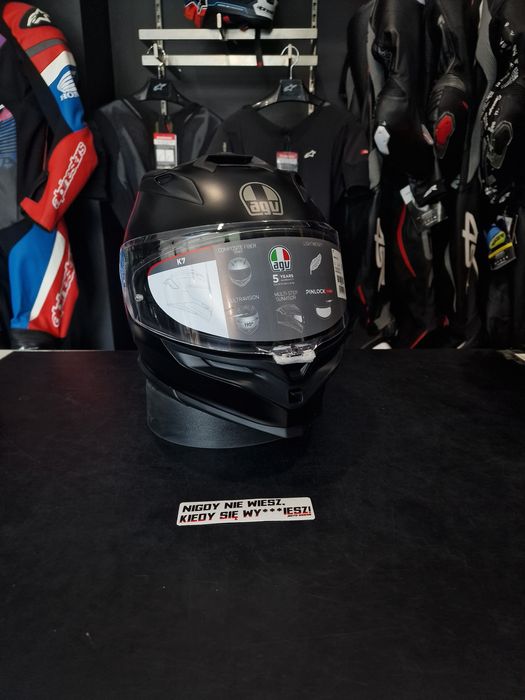 Kask motocyklowy AGV K7 MONO MATT Black !Pytaj o dostępność!