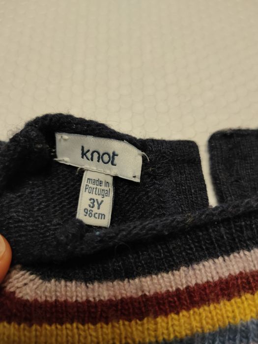 Camisola malha quente menina da Knot