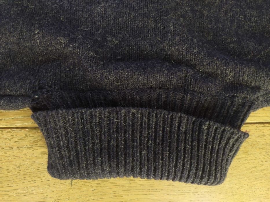 Granatowy Golf sweter z golfem Henderson