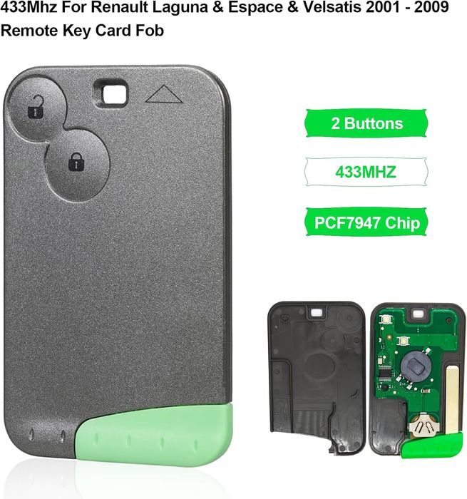 Cartão Chave Comando Renault Laguna II Espace IV