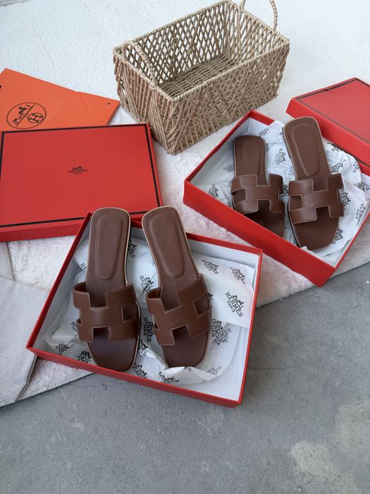 Тапочки Hermes жіночі