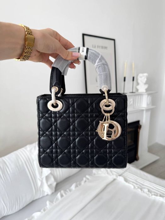 Torebka Dior lady black gold