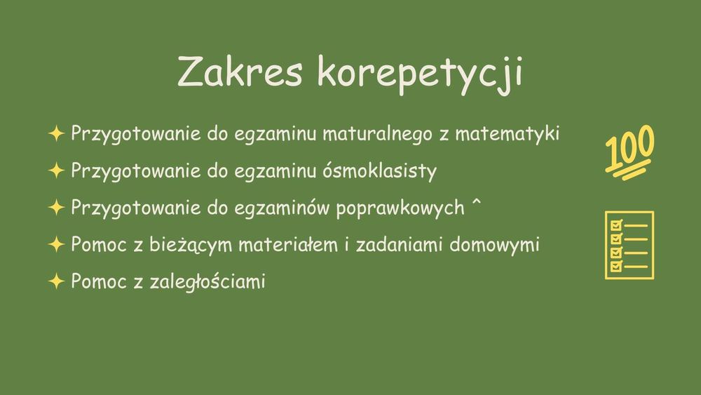 Korepetycje Matematyka Poprawa Egzaminu