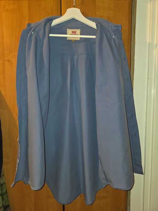 Koszula Levi’s męska niebieska casual | bawełna | L
