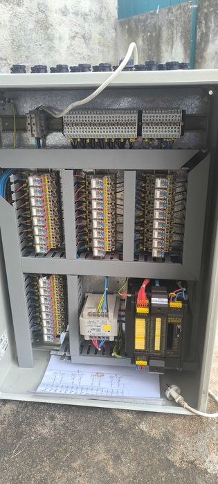 Quadro Elétrico de Automação c/ PLC Eberle e Fonte Omron (Completo)