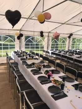 Namioty imprezowe wypożyczalnia, wynajem, catering, stoły, krzesła