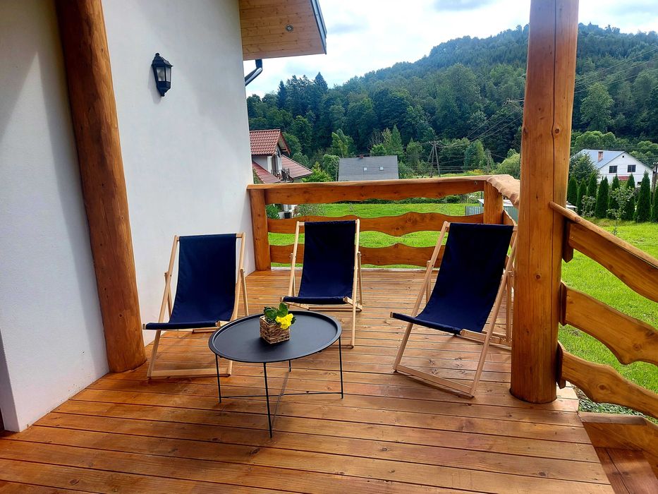 Domek dom do wynajecia Solina tyrolka  Wańkowa Bieszczady jacuzzi bania