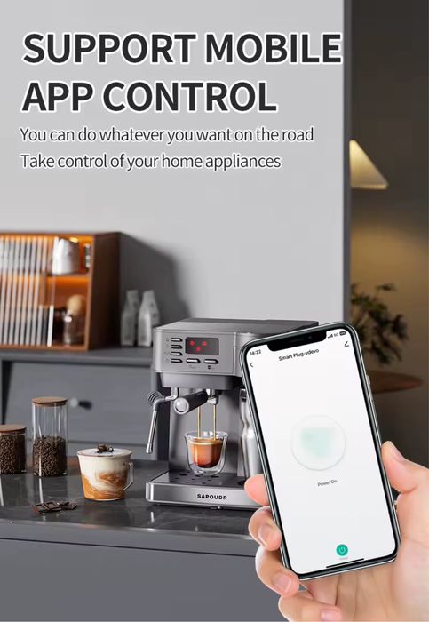 Tomada dupla inteligente wi-fi 20A.