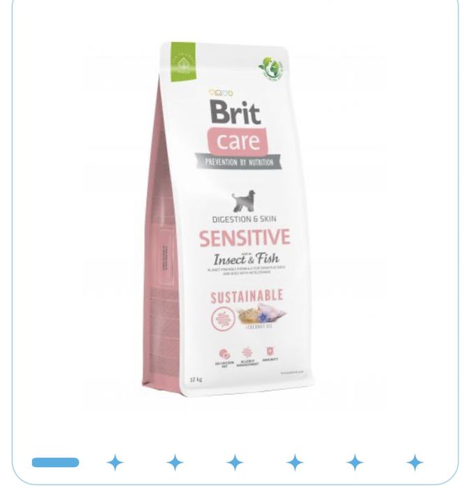Brit Care Dog Sustainable Sensitive собак чутливим травленням 12  кг