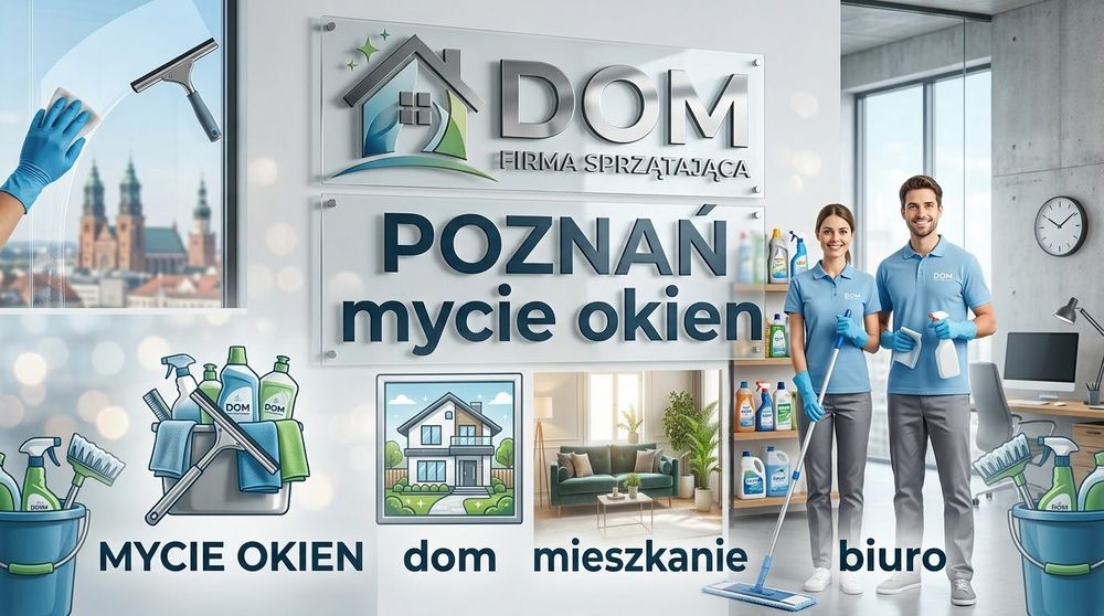 Firma sprzątająca mycie okien Poznań