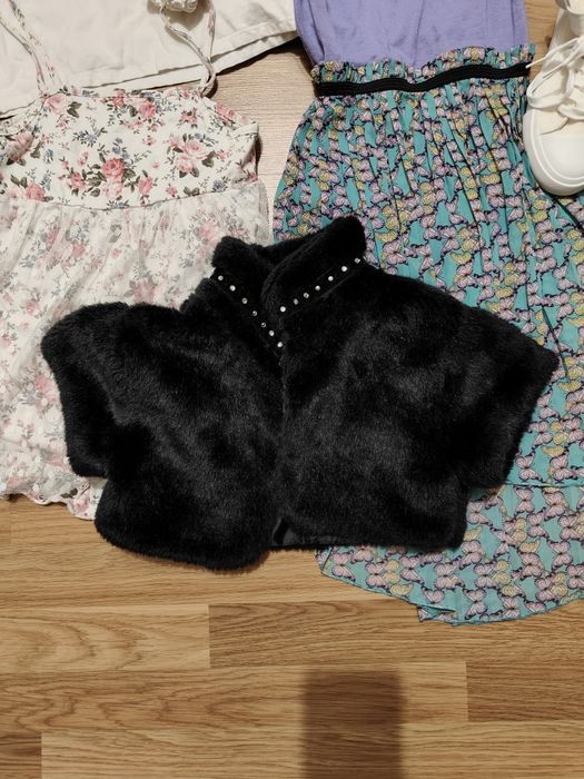 Пакет одягу дівчинки 10-12 р. Вишиванка, кофтинка H&M, сарафан + НОВІ кеди 34 р.