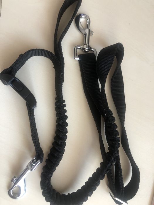 Банджі-повідець для собак з металевим карабіном zoofari