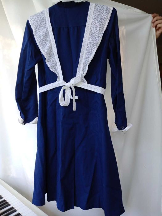 Карнавальний костюм - форма шкільна радянська з фартухом, 95 см