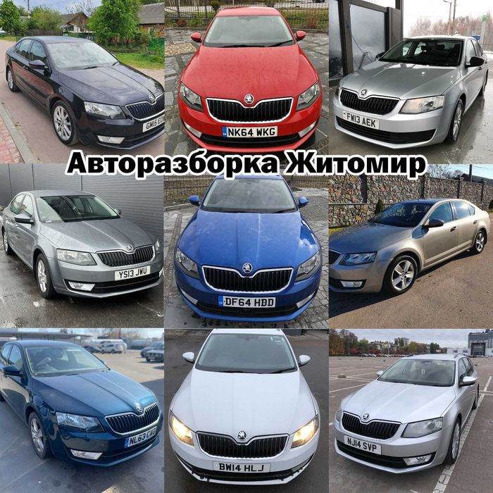 Комплектний перід бампер капот крило фара двері Octavia a7 октавія а7