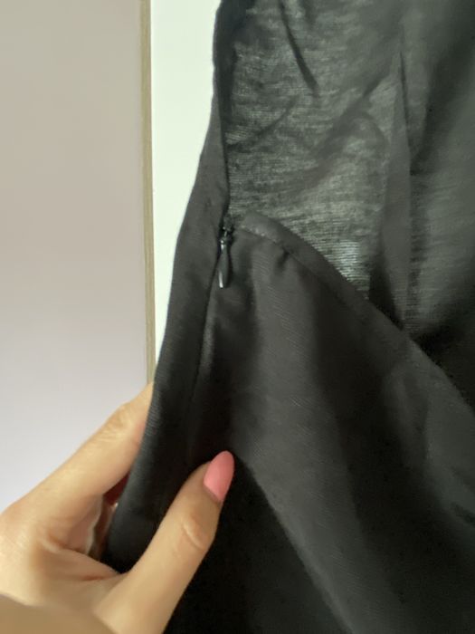 Nowa, krotka sukienka z domieszka lnu Asos
