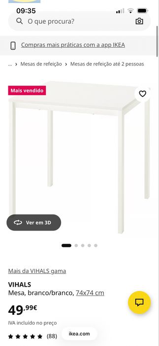 Mesa IKEA como nova